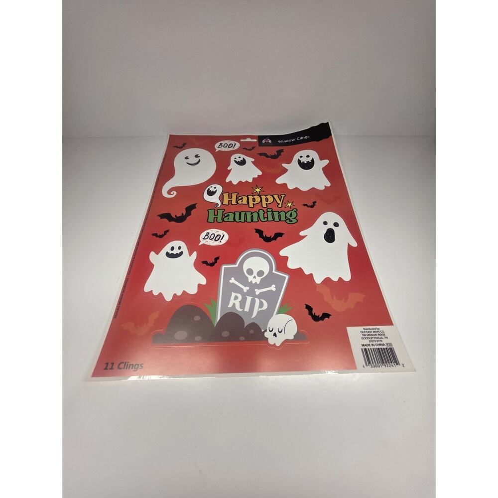 Happy Halloween Window Clings - Ghosts/Bats 👻🦇 NEW